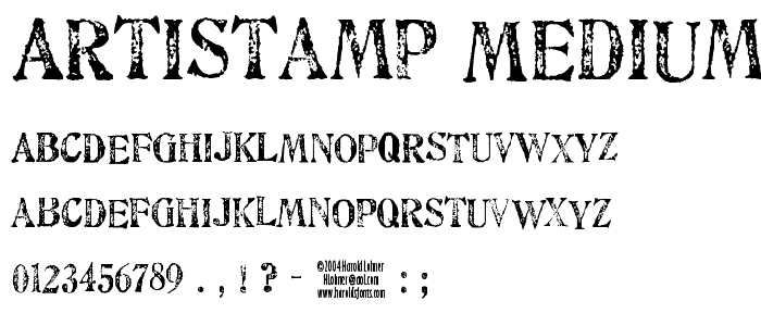 Artistamp Medium font
